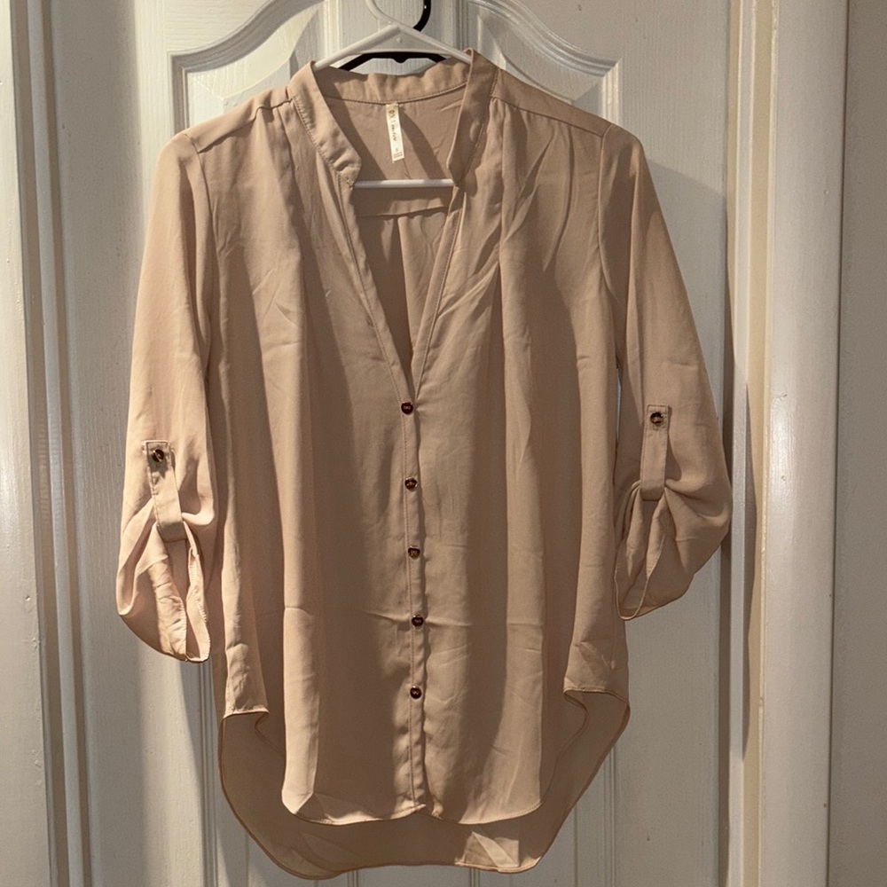 Beige Women's Top